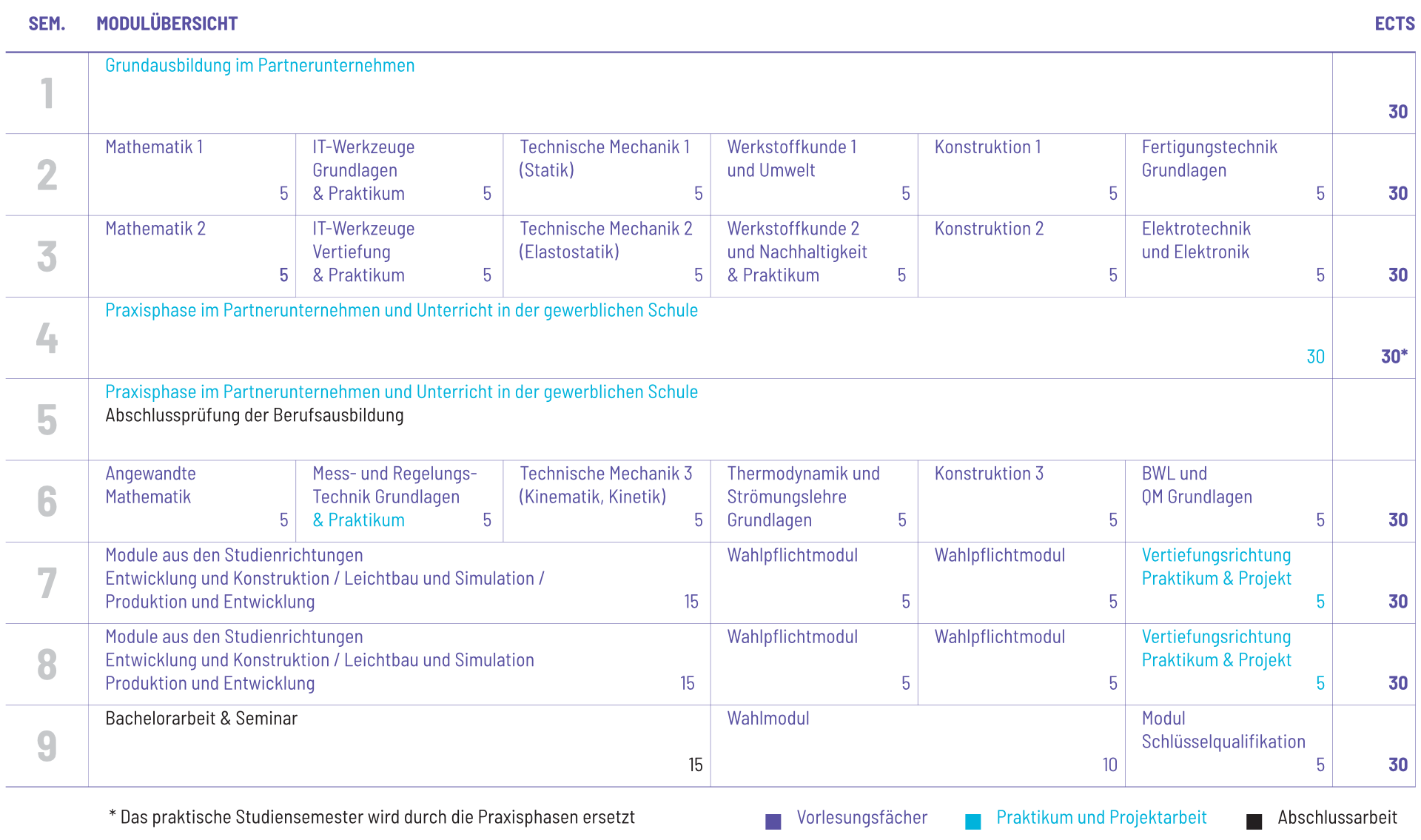 Studienplan Vorschau