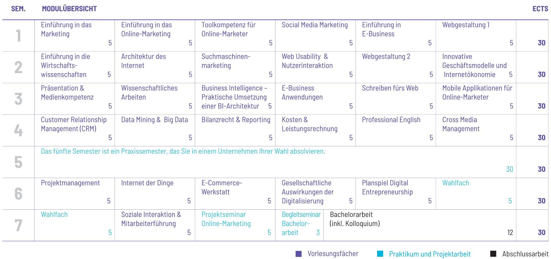 Studienplan Vorschau