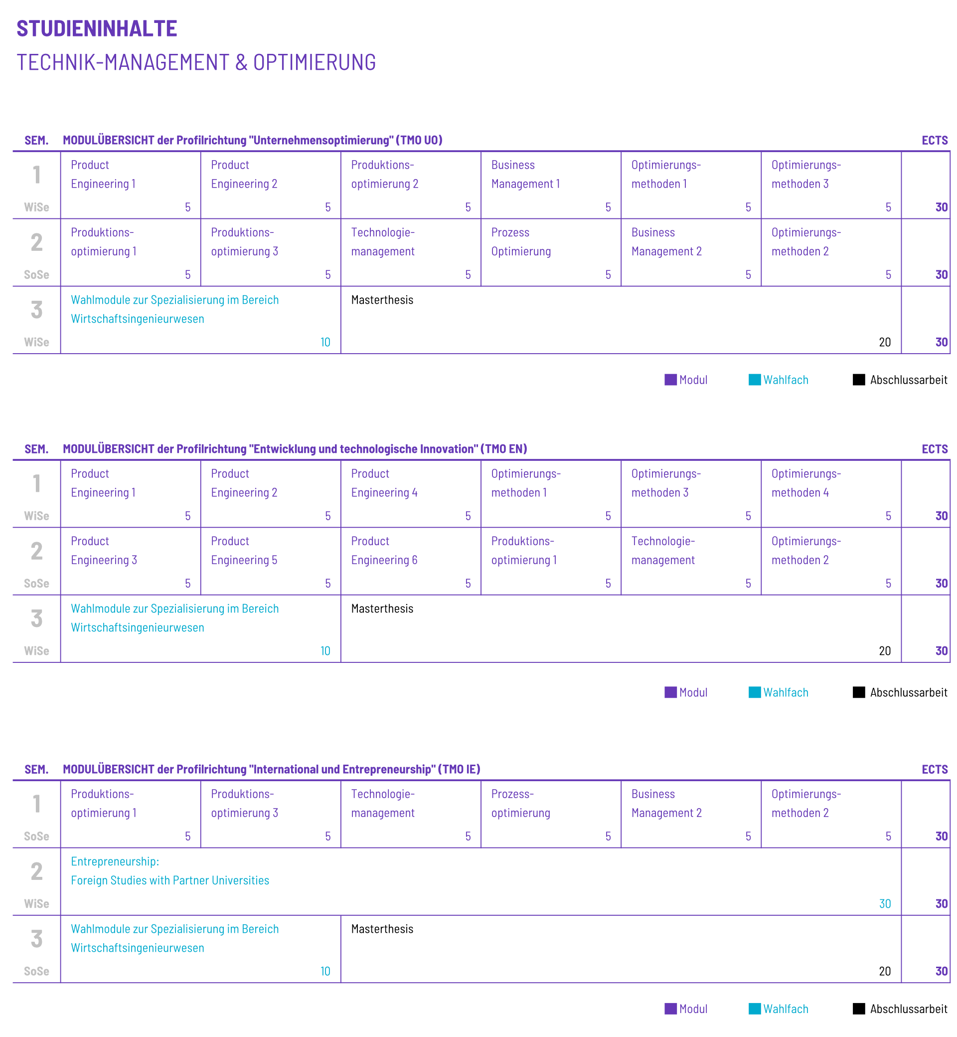 Studienplan Vorschau