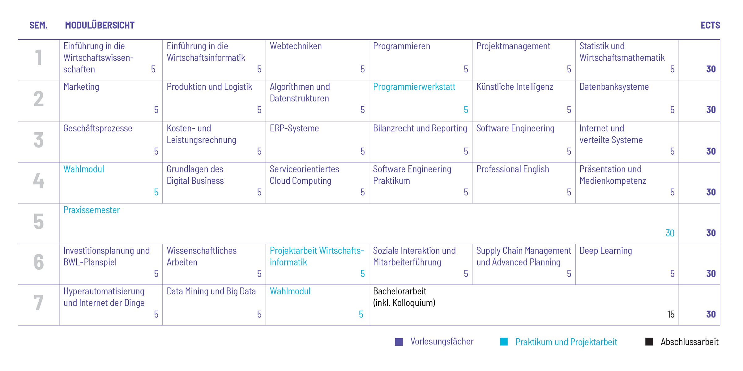 Studienplan Vorschau