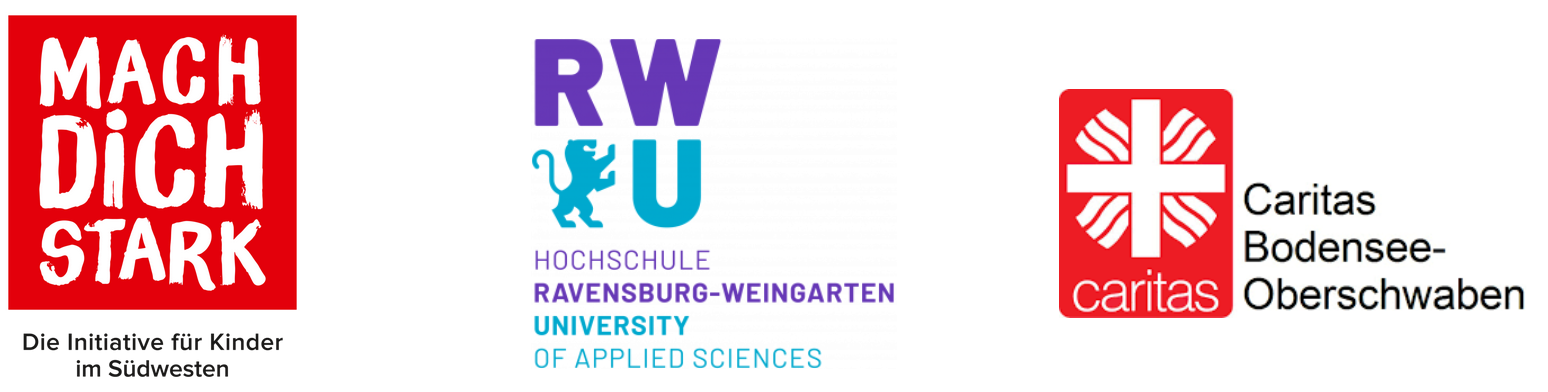 Logo RWU und Logo Caritas