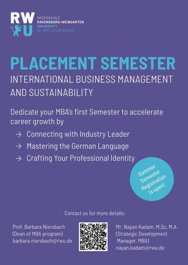 Placement Semester SoSe 2025