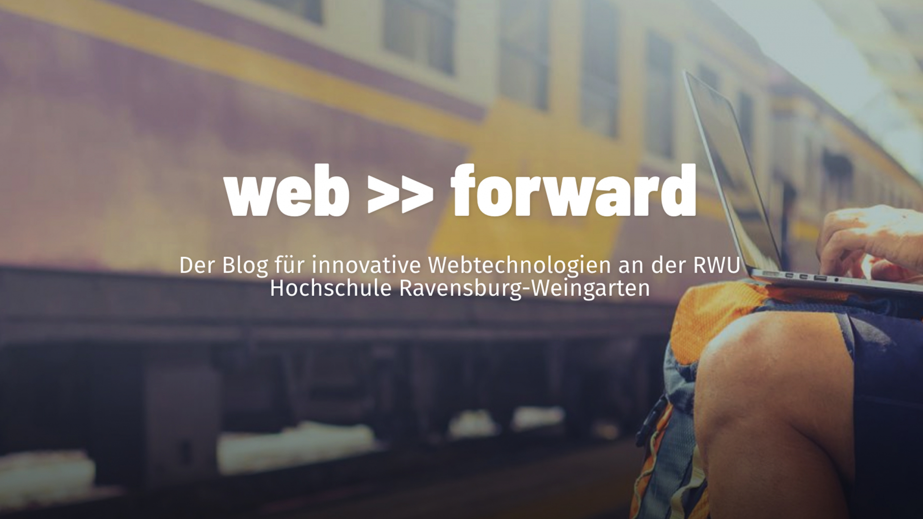 Keyvisual für den Web Forward Blog