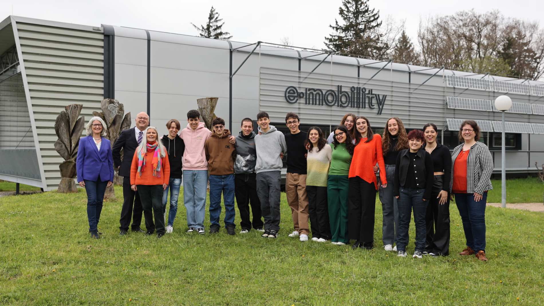 Gruppenfoto Schülergruppe aus Avellino