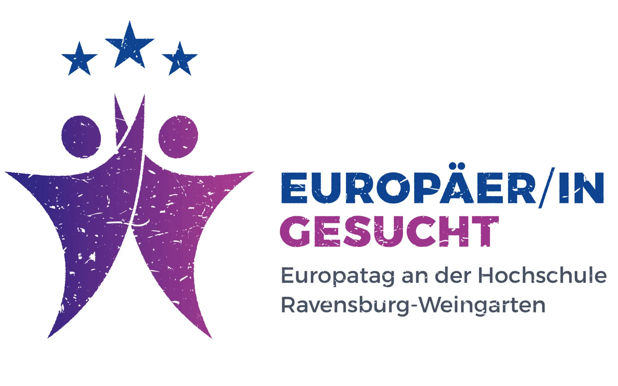 Das Logo für den Europatag mit dem Motto Europäer/in gesucht.