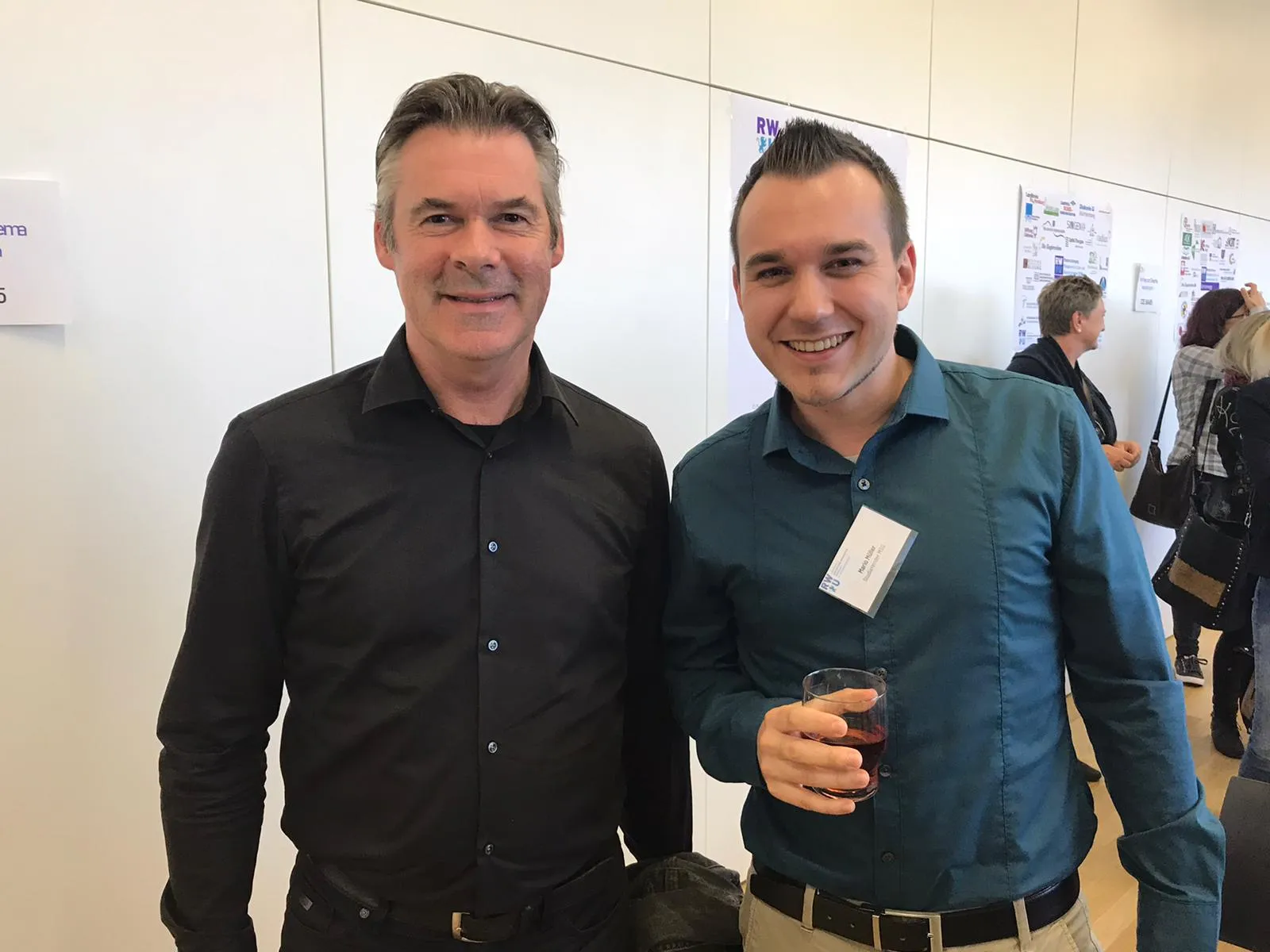 Mario Müller, Master Absolvent mit Jos de Blok bei der Weiterdenkertagung