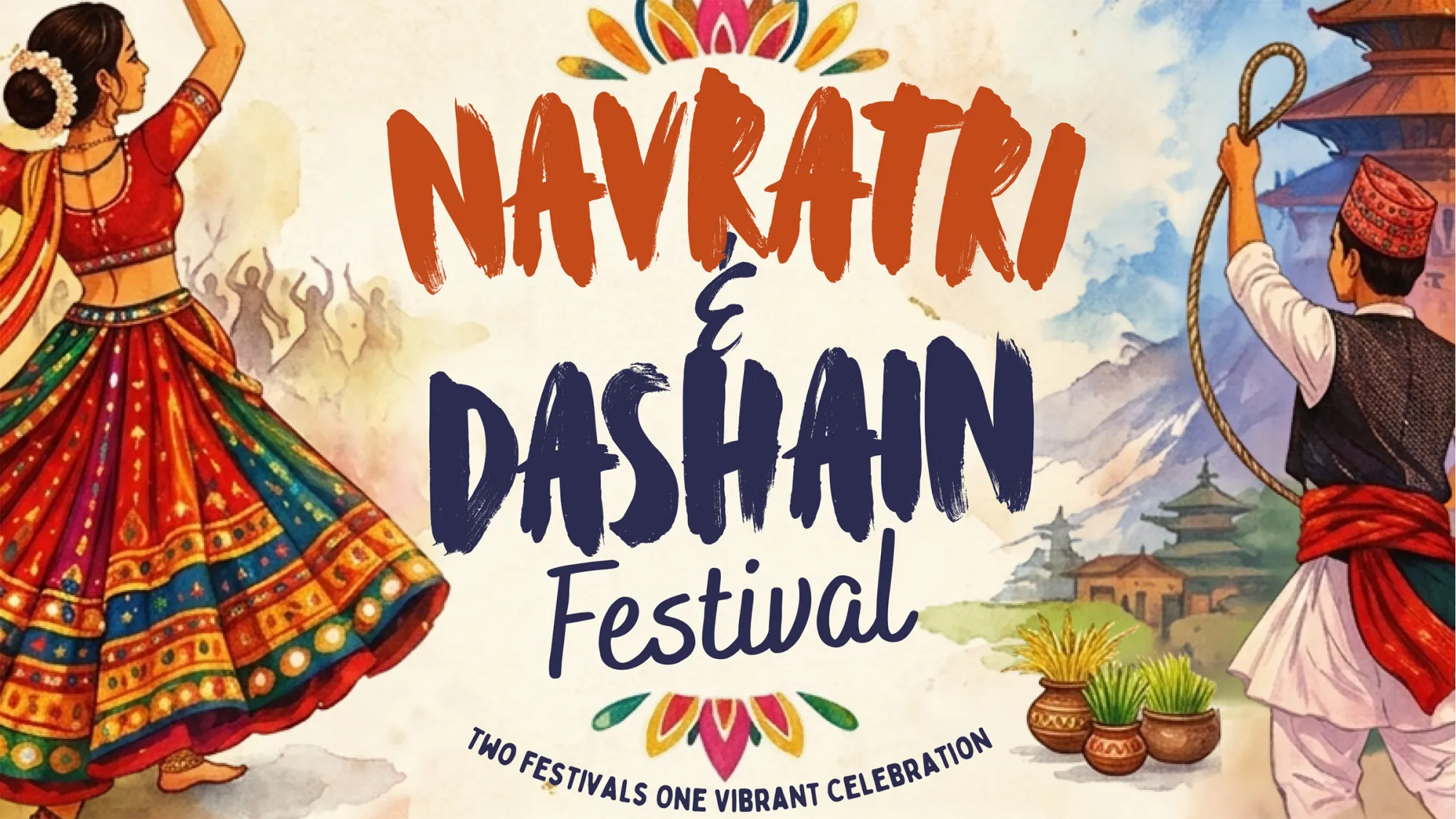 Poster für das Nawratri & Dashain Festival an der RWU