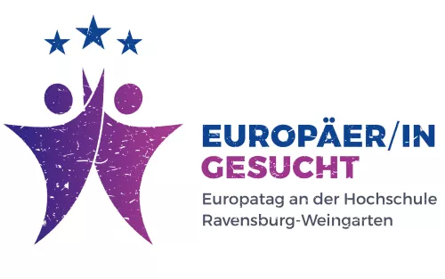 Das Logo für den Europatag mit dem Motto Europäer/in gesucht.