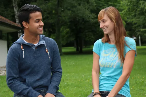 zwei Studierende des Buddy Programs