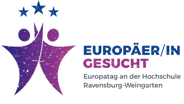 Das Logo für den Europatag mit dem Motto Europäer/in gesucht.