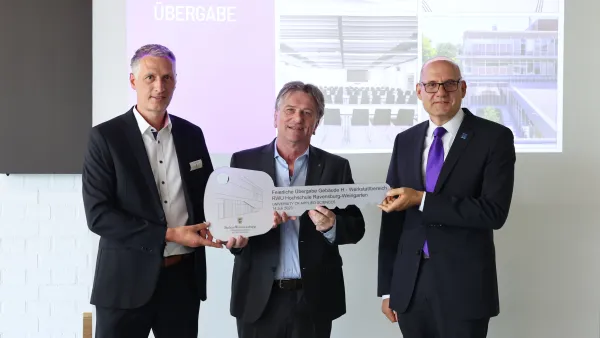 Übergabe RWU Hauptgebäude - Sanierung Werkstätten und Labore