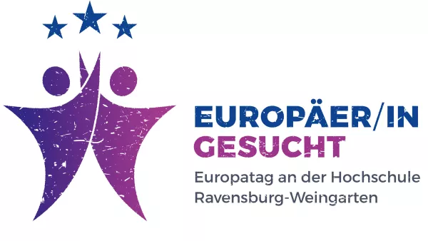 Das Logo für den Europatag mit dem Motto Europäer/in gesucht.
