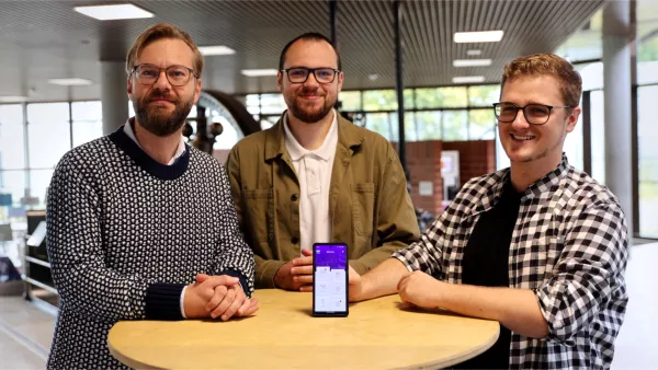 Personen und Smartphone