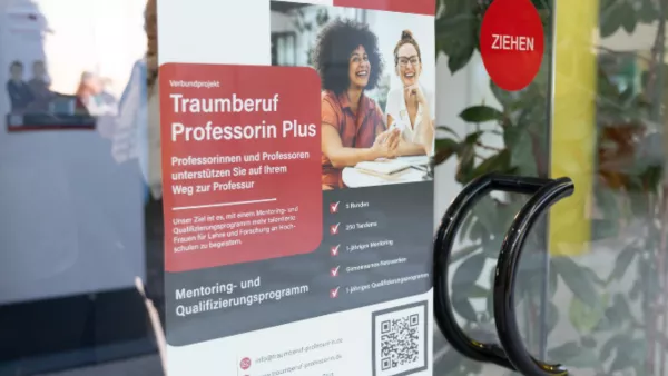 Infoplakat Traumberuf Professorin Plus