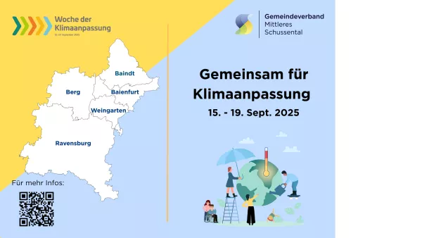 Veranstaltungsübersicht Klimaanpassungswoche Schussental 2025