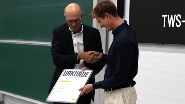Übergabe des TWS-Energiepreises