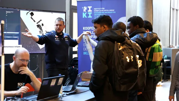 Hochschulgruppe Robocup beim Tag der Initiativen im Sommersemester 2026 an der RWU.