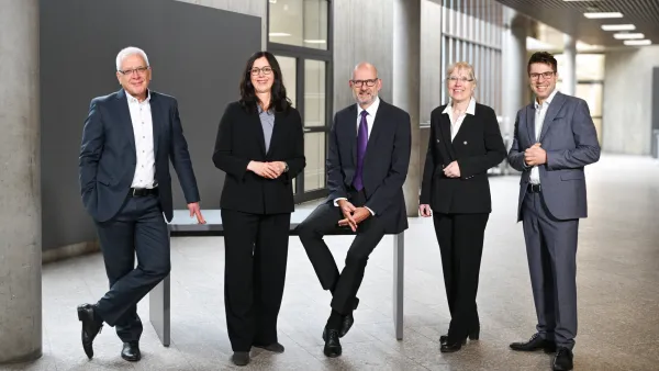 Das Rektorat der RWU im Foyer des Hauptgebäudes