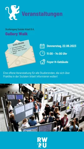 Gallery Walk des Studiengangs Soziale Arbeit (B.A.)
