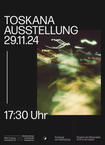 Plakat zur Ausstellung der Toskana Exkursion
