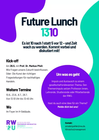 Flyer zum FutureLunch im Sommersemester 2025