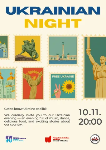 Poster Länderabend Ukraine 10.11.2025 alibi