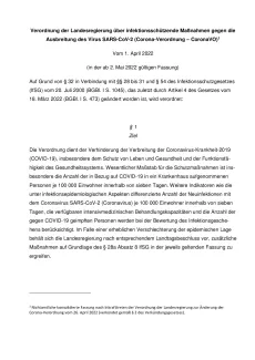 2022-05-02 Corona-Verordnung BW (ab 2. Mai)