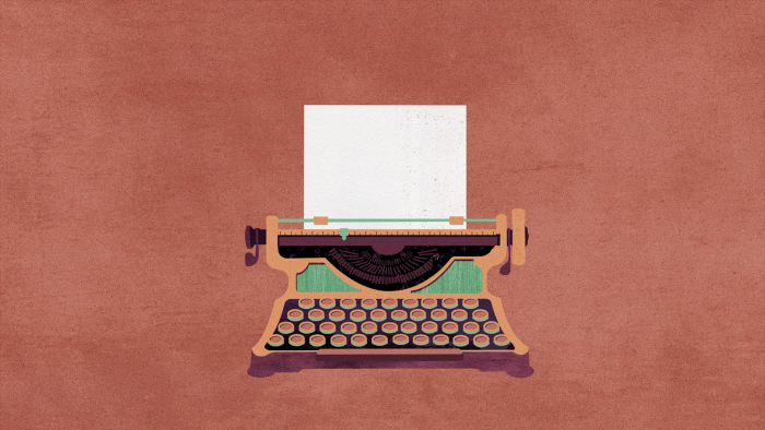 Illustratives Bild einer Schreibmaschine