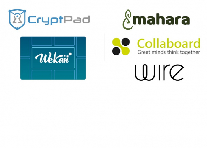 Kollaborationstools: CryptPad, Wekan, Mahara, Collaboard, Wire
